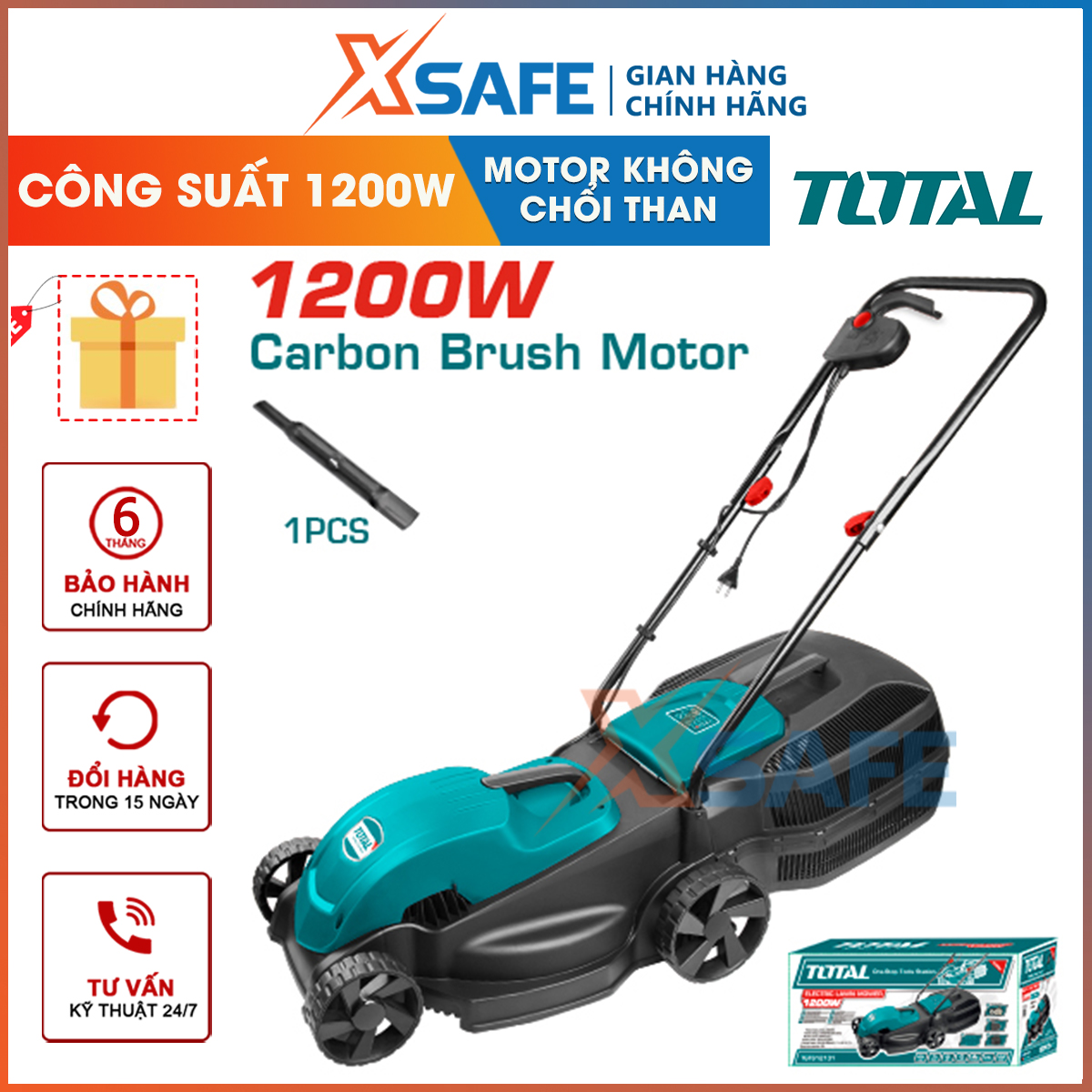 1200W total tgt612131 gardening machine-authentic-xsafe