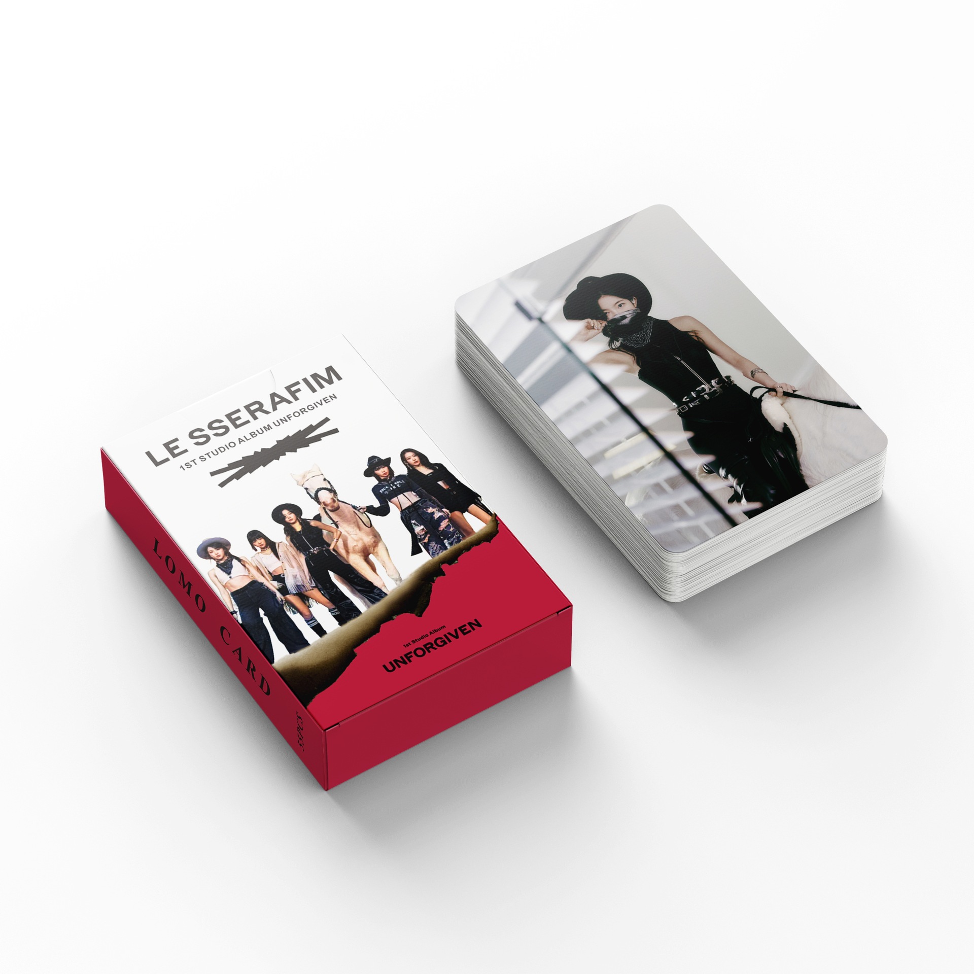 Set 55 lomo card LESSERAFIM-UNFORGIVEN 2023