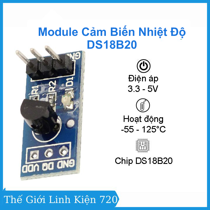 Module cảm biến nhiệt độ ds18b20
