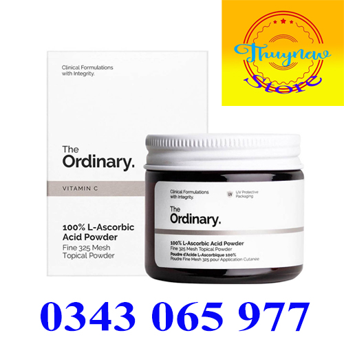 Bột Vitamin C The Ordinary 100% L-Ascorbic Acid Powder 20g