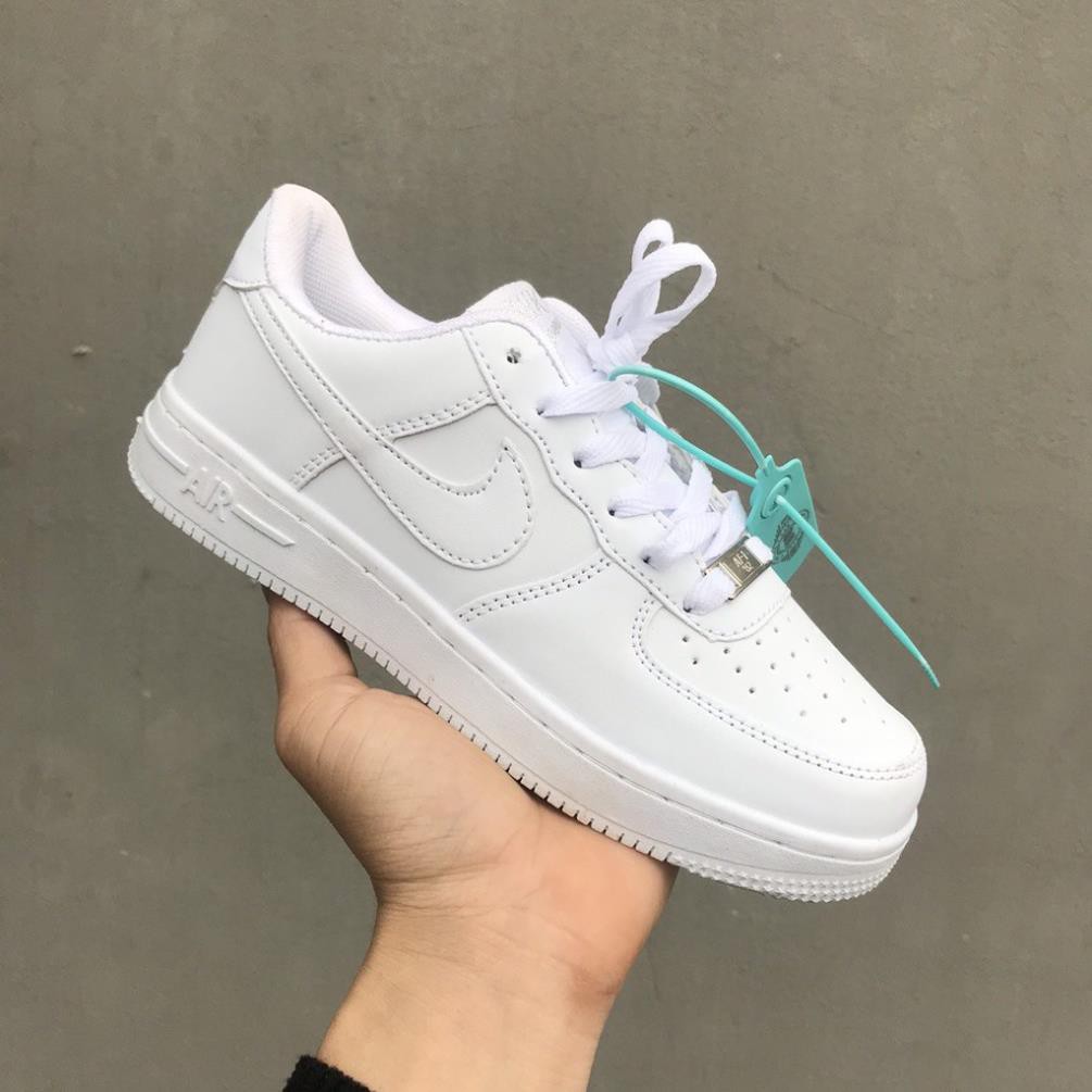 Giày Thể Thao AF1 Trắng Full, Giày sneaker Force Trắng Nam Nữ