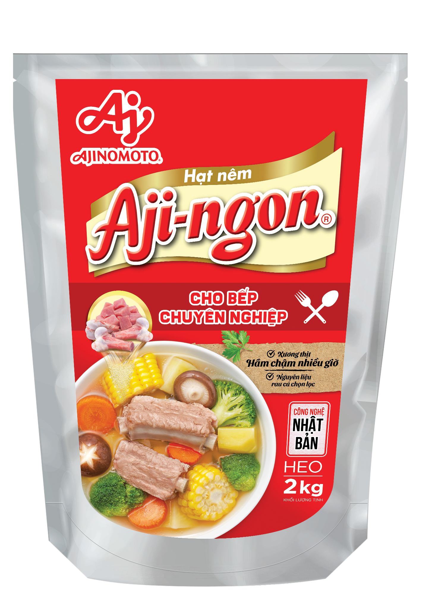 Gói Hạt Nêm Aji-ngon® Heo 2kg/Gói - Hình ảnh 6