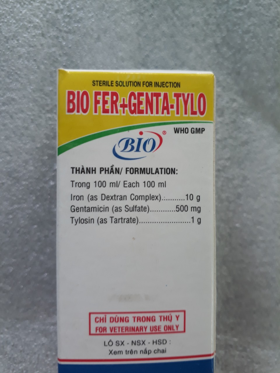 Fer+Genta tylo 20ml-cung cấp sắt cho heo con