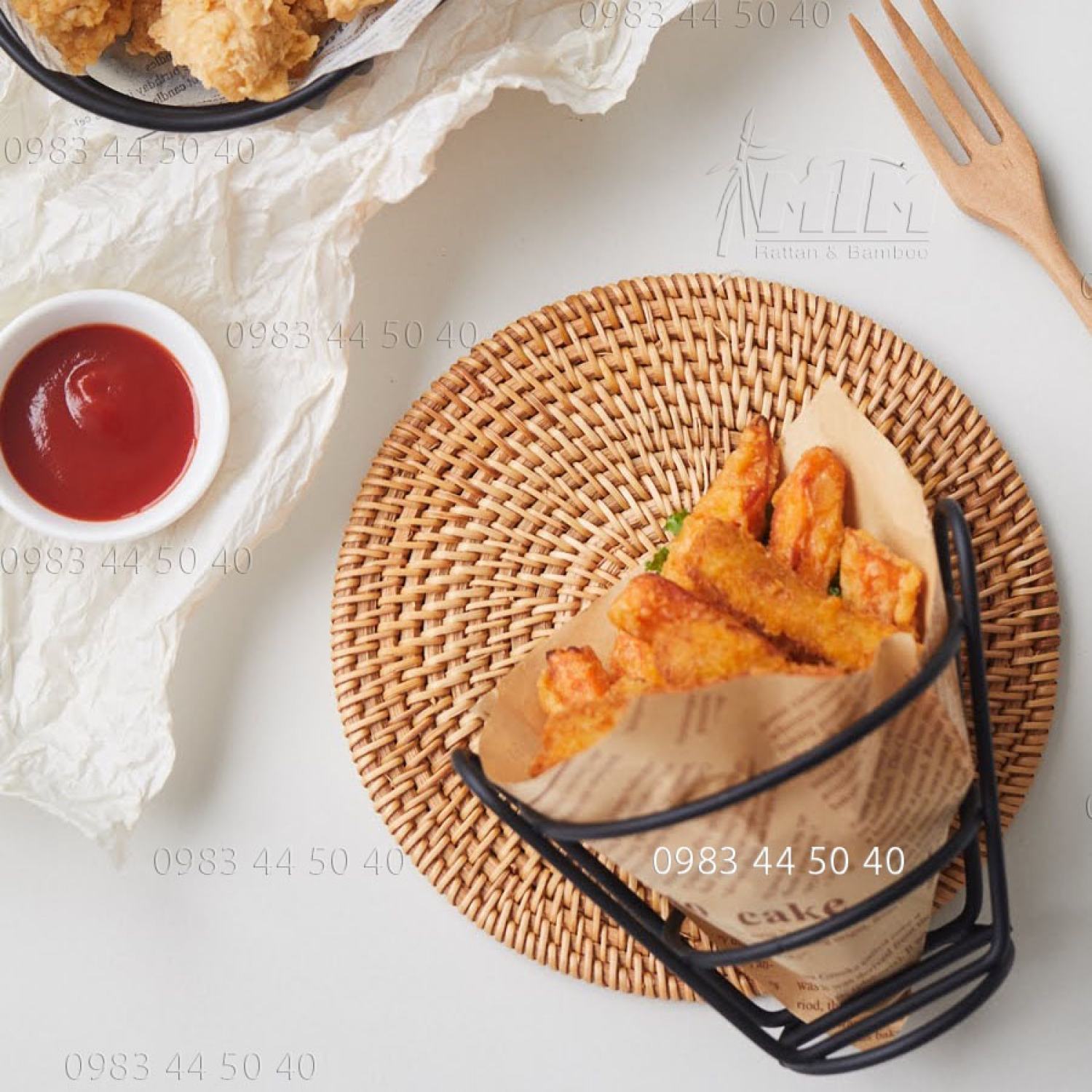 Lót mây l Đĩa mây- Tấm lót bàn ăn
