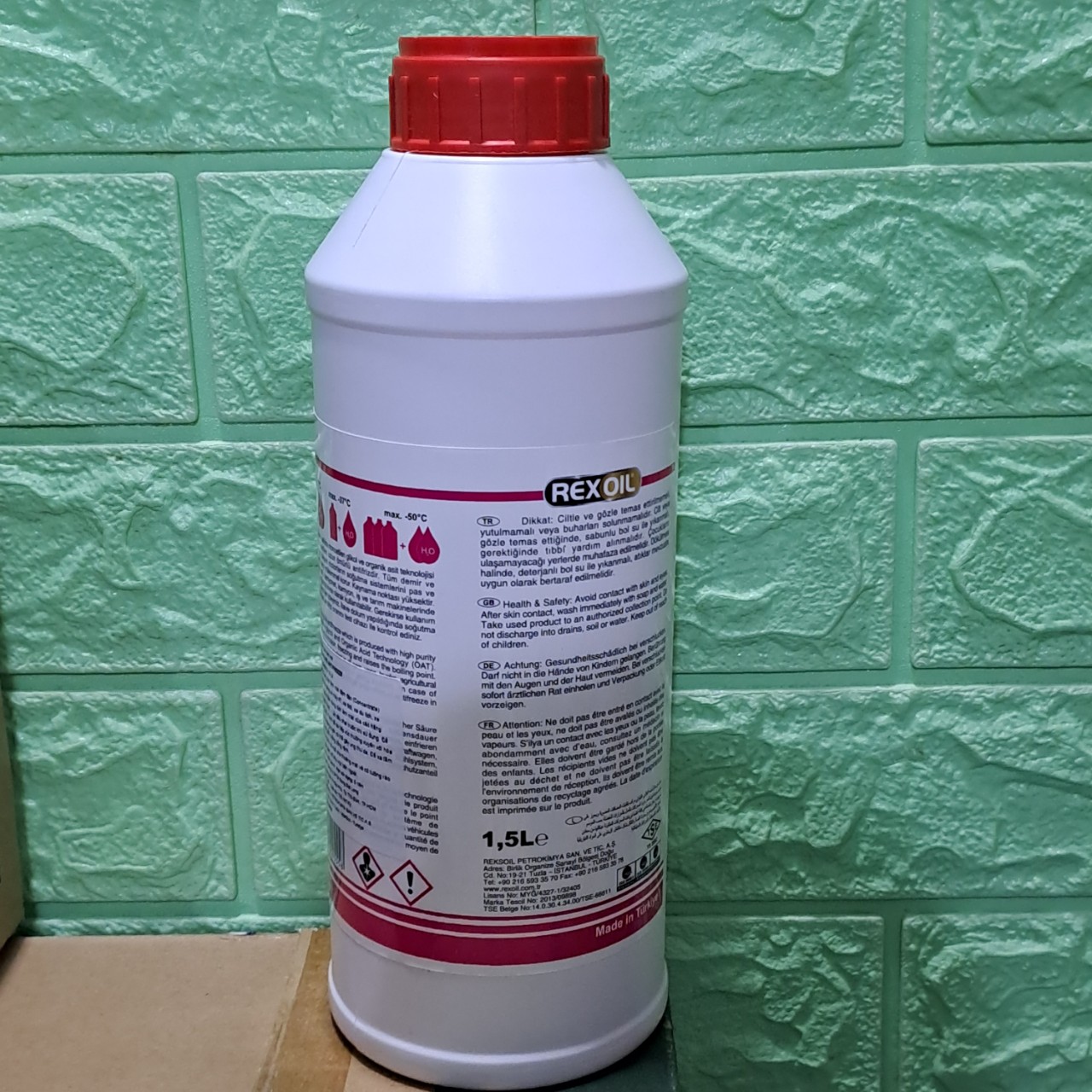 Dung Dịch Làm Mát REXOIL ANTIFREEZE COOLANT 1.5L