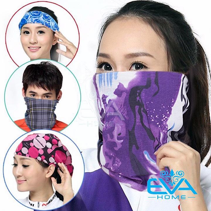[HCM]Combo 3 Khăn Ống Đi Phượt Đa Năng Hoạ Tiết Sọc Caro Nhiều Màu
