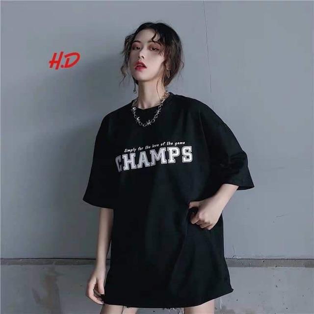 Áo phông CHAMPS in ngực HDA0719