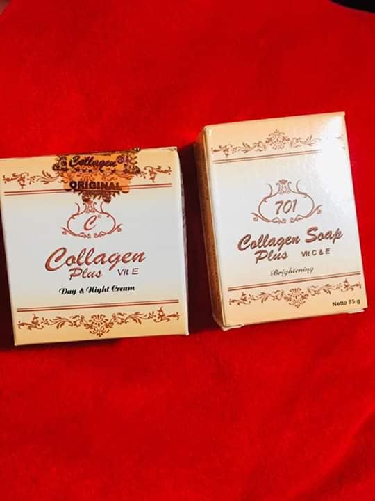 KEM COLLAGEN PLUS VIT E KEM DƯỠNG TRẮNG DA MẶT(tem đỏ)