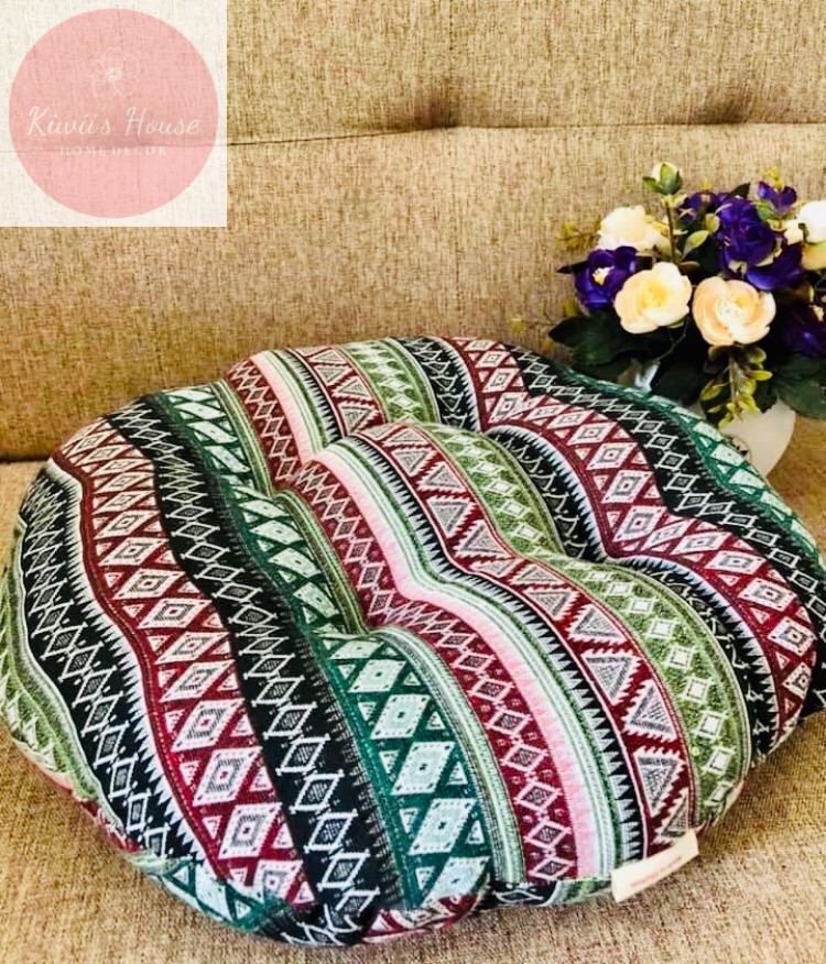 Nệm ngồi bệt hoạ tiết thổ cẩm😍