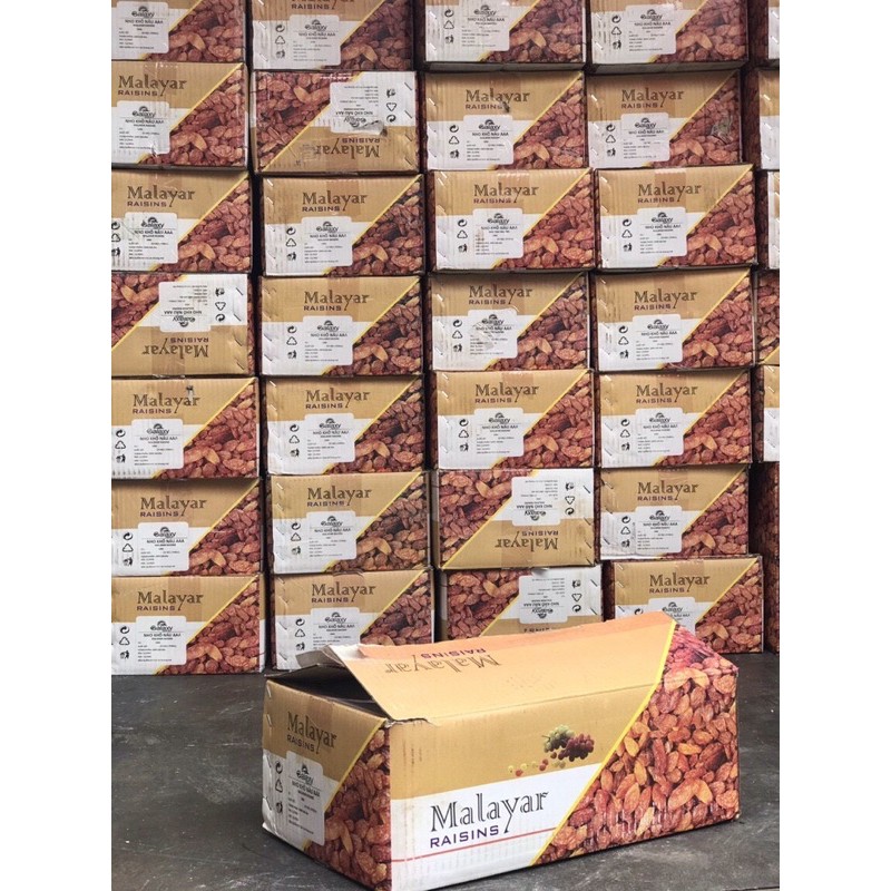 Nho Nâu Ấn Độ gói 100gr (chiết từ thùng 10kg, hãng Malayar)