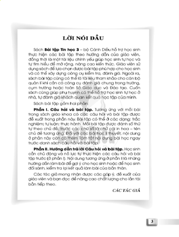 Bài Tập Tin Học lớp 3 - Canh dieu