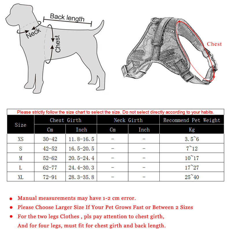 Durable Reflective Dog Harness For Dogs Adjustable Big Dog Harness Walking Harness For Small Medium Large Dogs Pitbull