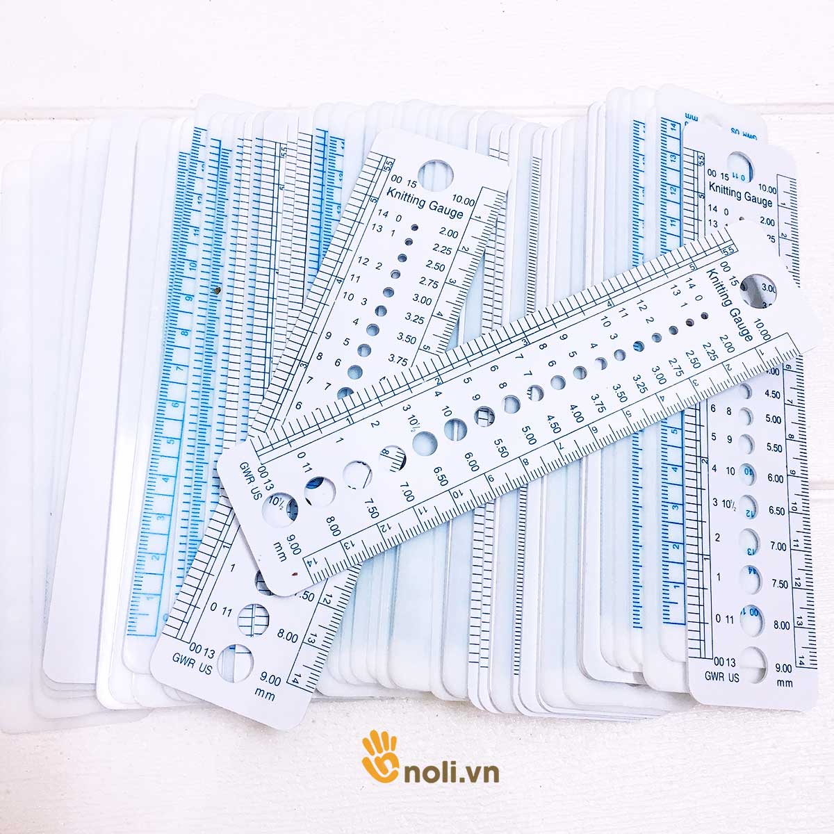 Thước đo size len sợi, kim móc