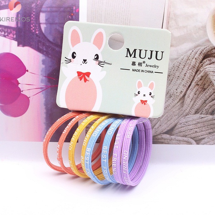[HCM]Set 8 Dây Cột Tóc Cho Bé Nhiều Màu - kireicos