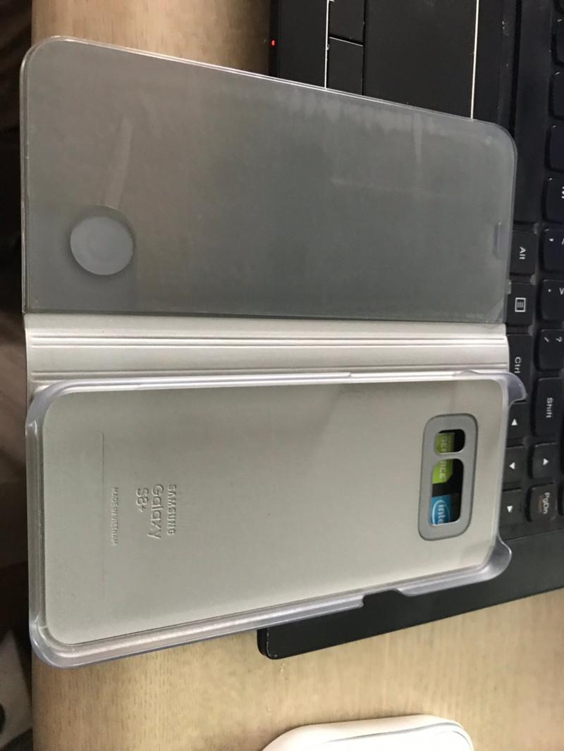 Bao da clear view galaxy S8 Nobox màu bạc