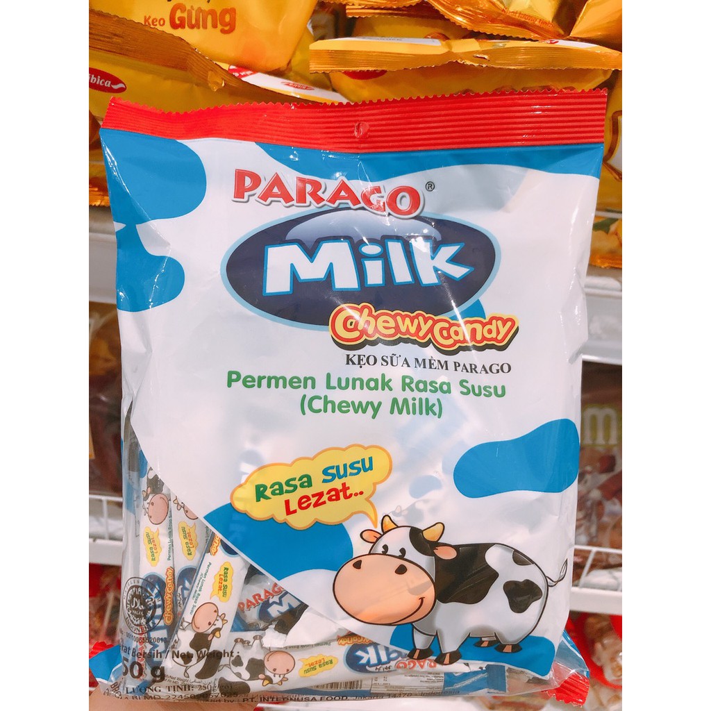 Kẹo Sữa Mềm Parago gói 250g bịch 31 cái