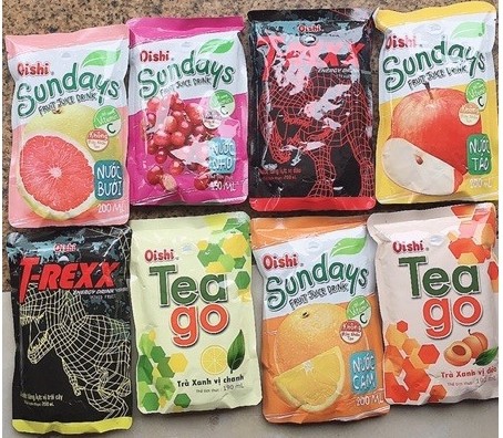 Lẻ 1 bịch nước uống OISHI vị dào