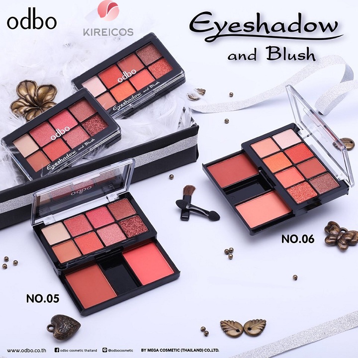 Set Phấn Mắt Má Hồng Eyeshadow And Blush OD1022 20Gr