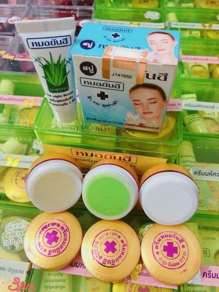 Bộ tàn nhang Thái Lan xanh lá loại 1