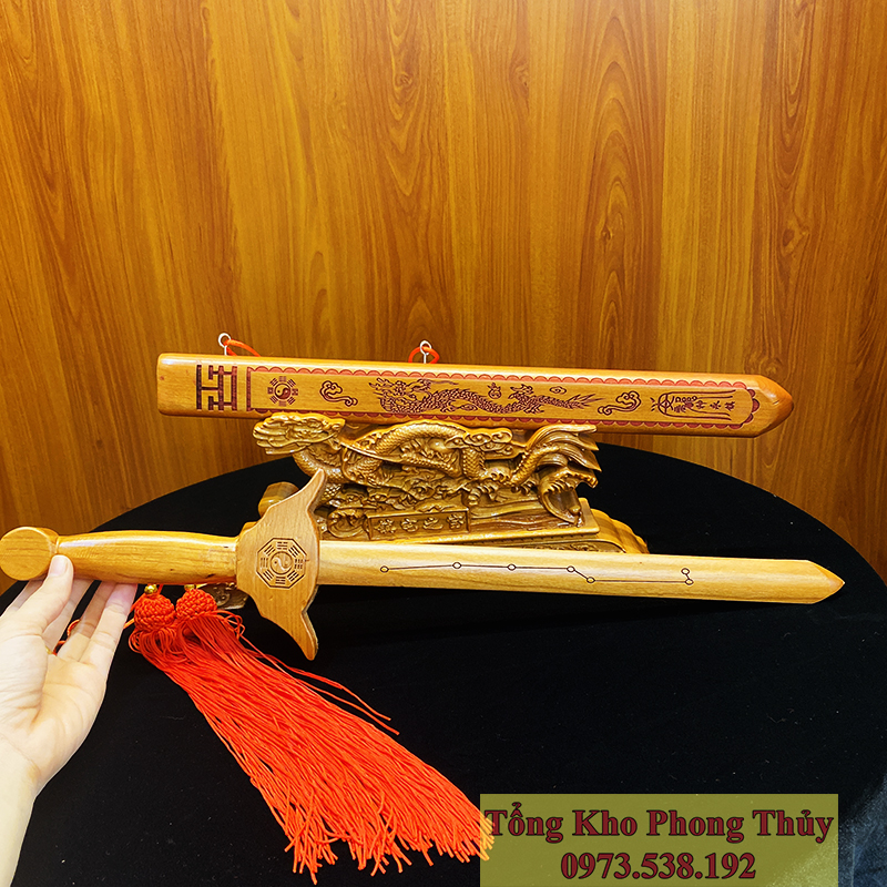KIẾM THẤT TINH - GỖ ĐÀO TỰ NHIÊN CAO CẤP
