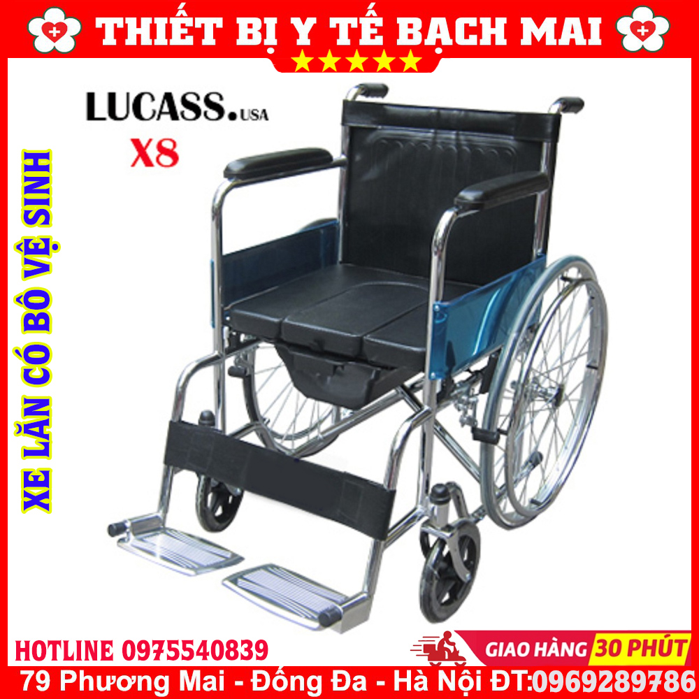 Xe Lăn Tay Có Bô LUCASS X8