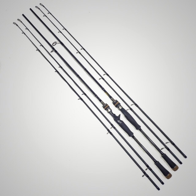 Cần Lure Hunting Black 2 ngọn M/MH sai từ 2.1 đến 3m máy ngang máy đứng