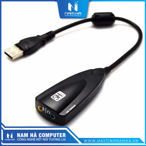 Cáp chuyển USB to Sound Card 7.1 (Chuyển âm thanh từ USB ra 3.5)