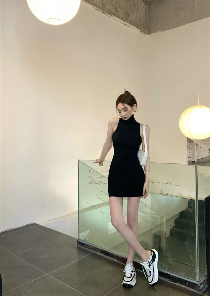 Đầm Nữ Body Cổ Lọ Sát Nách Basic - Tharo Clothing [DAM00018]