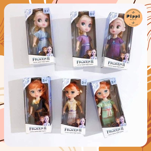 Set of 6 Disney Frozen dolls