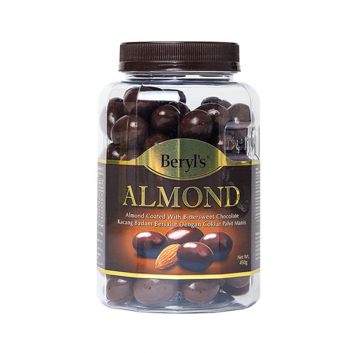 Chocolate Beryl's Almond Bittersweet hủ 450gr (Socola Ngọt & Đắng nhân Hạnh nhân)