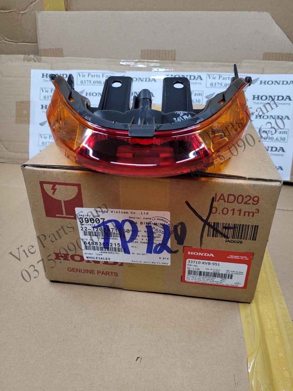 Đèn hậu Click 110, hàng din Honda mới 100%