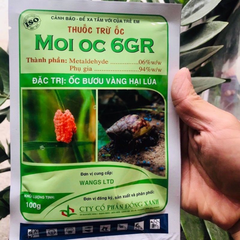 Thuốc diệt ốc sên moi oc 6gr cho cây trồng 100gram