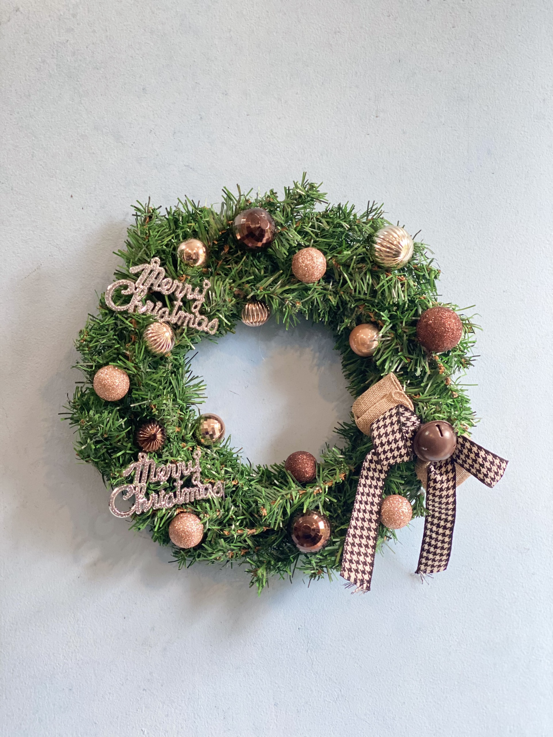 Vòng nguyệt quế 40cm trang trí noel lung linh d15