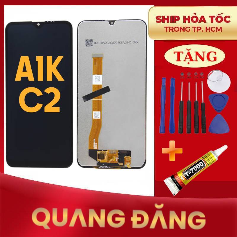 Bộ màn hình oppo a1k /realme c2 tặng keo dán và bộ sửa 9 món