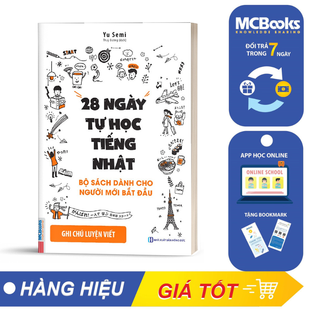 Sách - 28 ngày tự học tiếng nhật - mcbooks