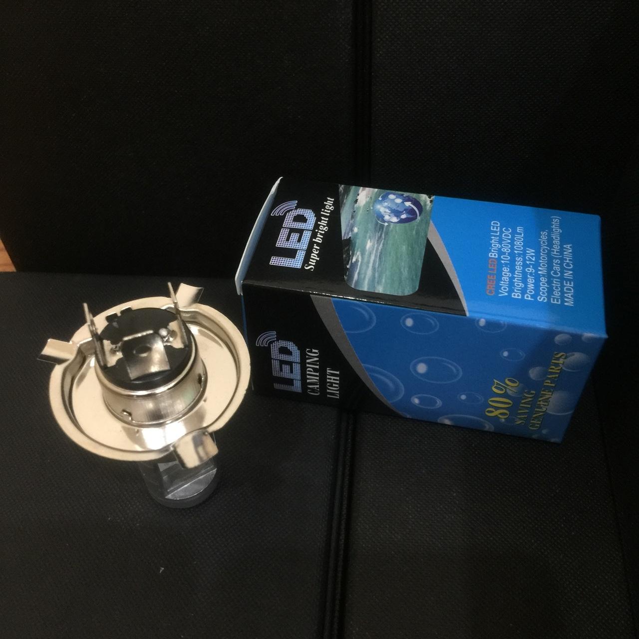 ĐÈN LED 3 CHÂN H4 SIÊU SÁNG-BÓNG ĐÈN LED XE MÁY