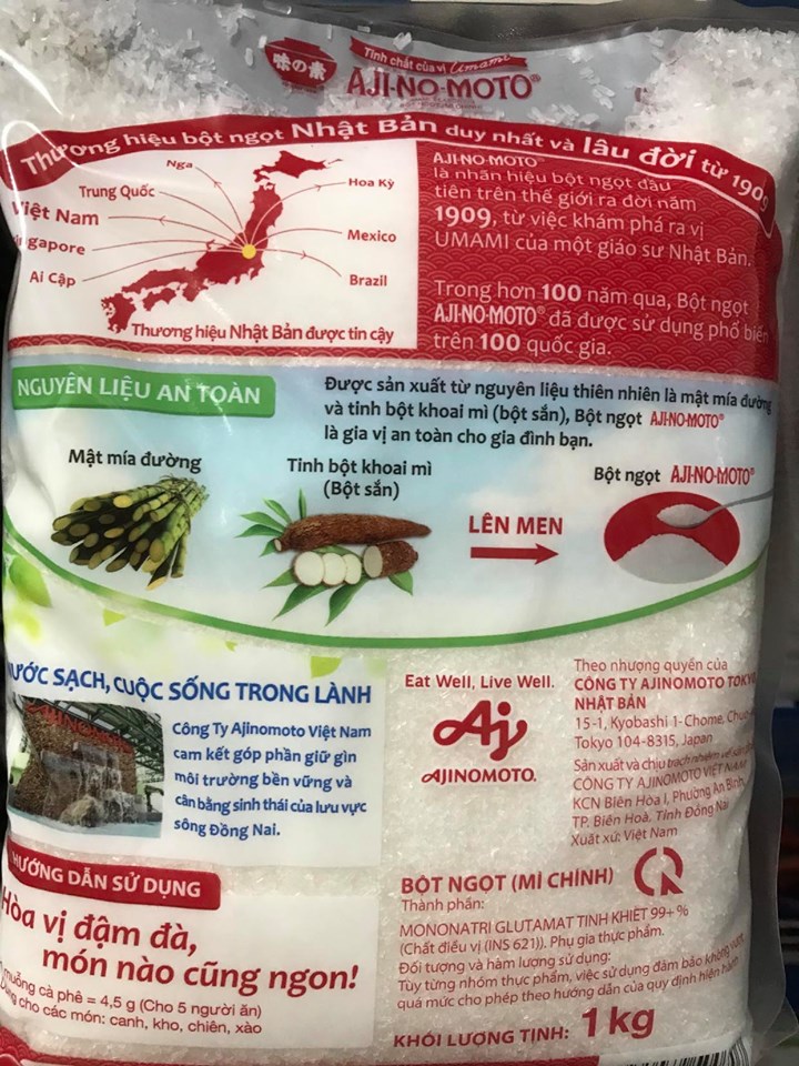 Bột Ngọt (Mì Chính) Ajinomoto Gói 1kg
