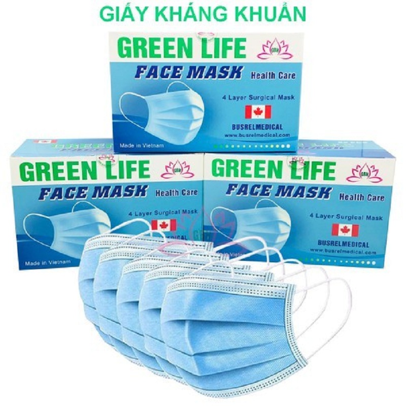 KHẨU TRANG GIẤY KHÁNG KHUẨN Y TẾ 4 LỚP