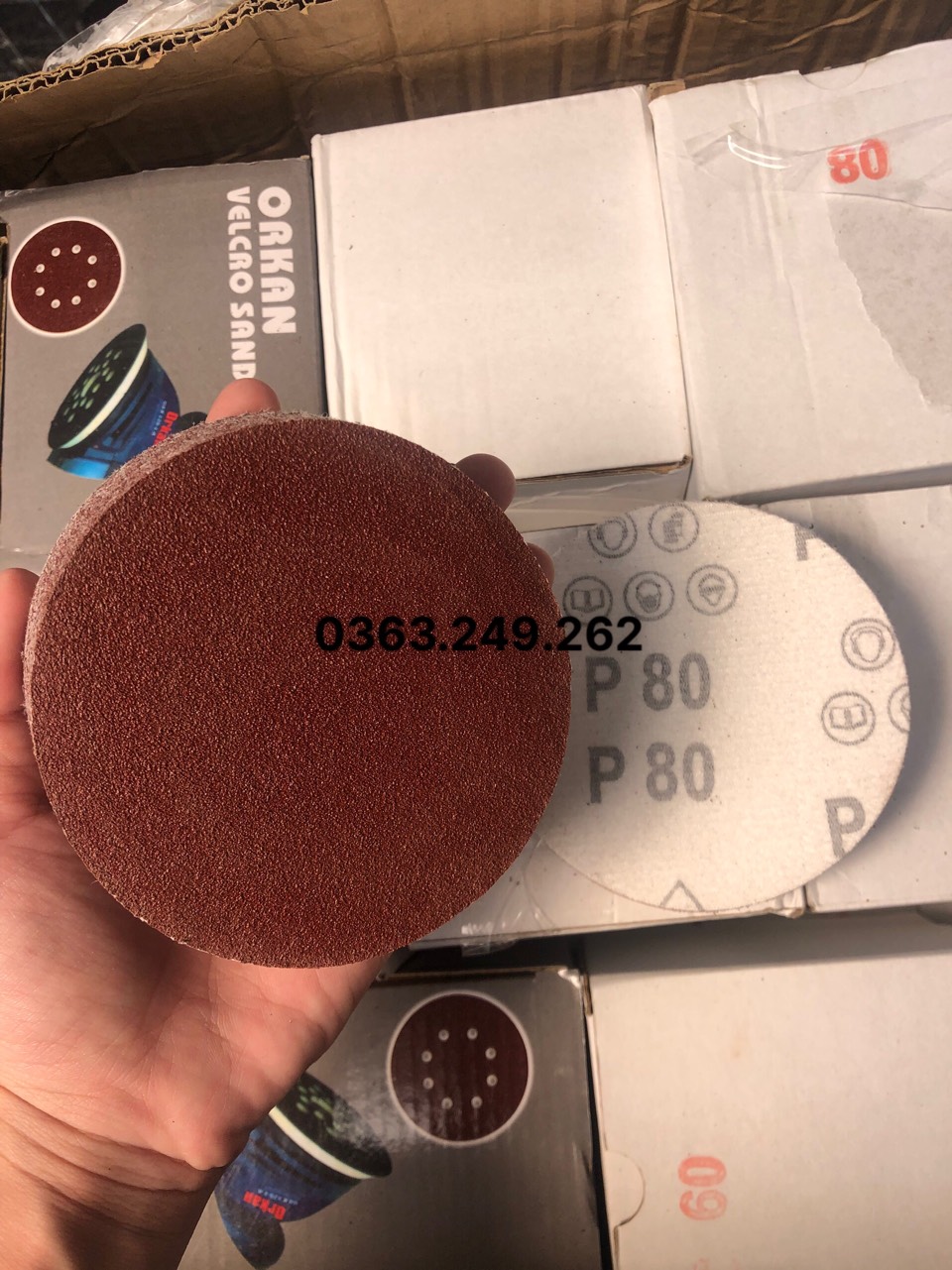 10 tờ nhám tròn phi 100mm đủ số