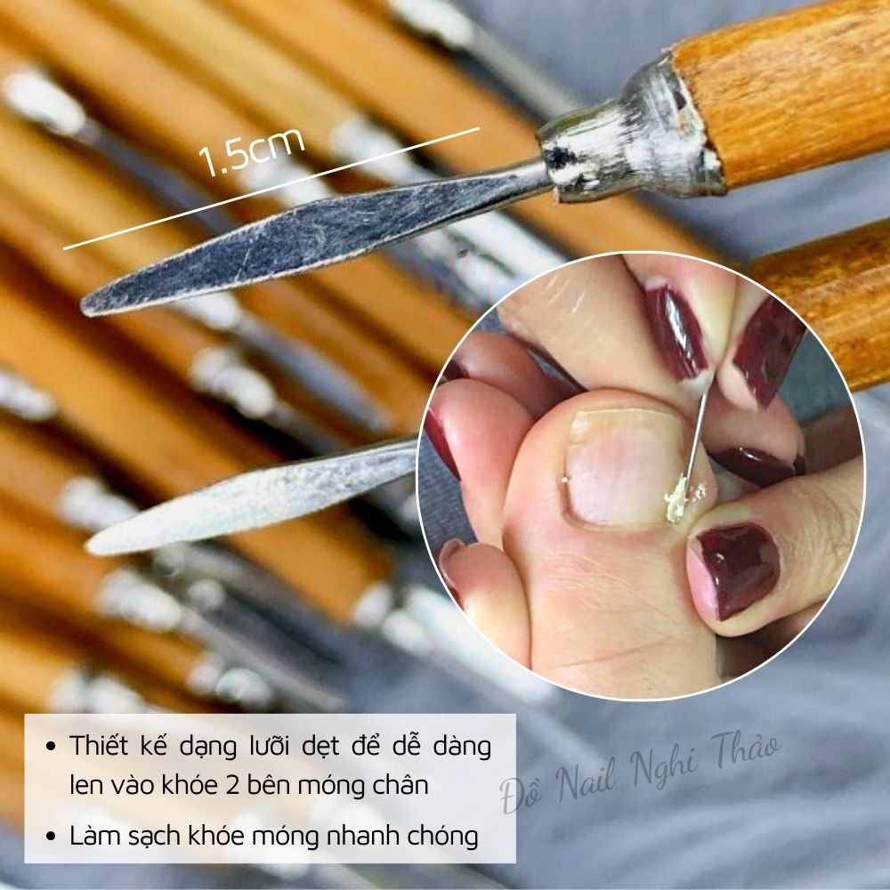 Cây lấy khóe móng chân cán gỗ