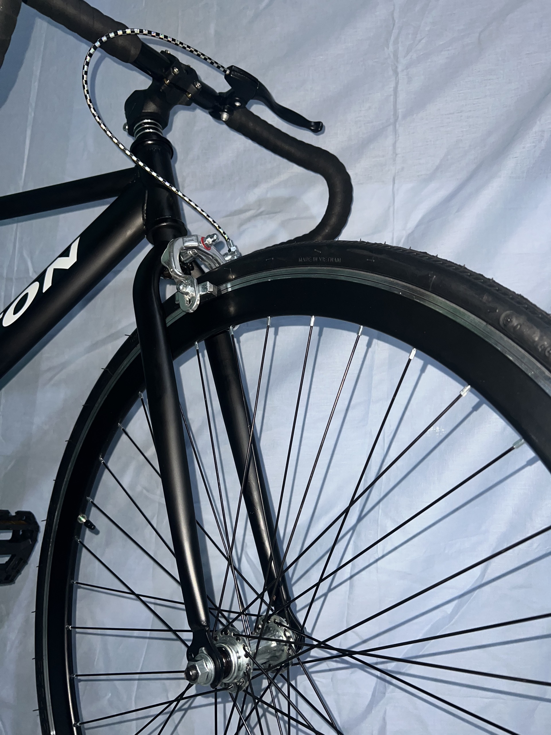 Xe đạp Fixed single - AVENTON - Full black