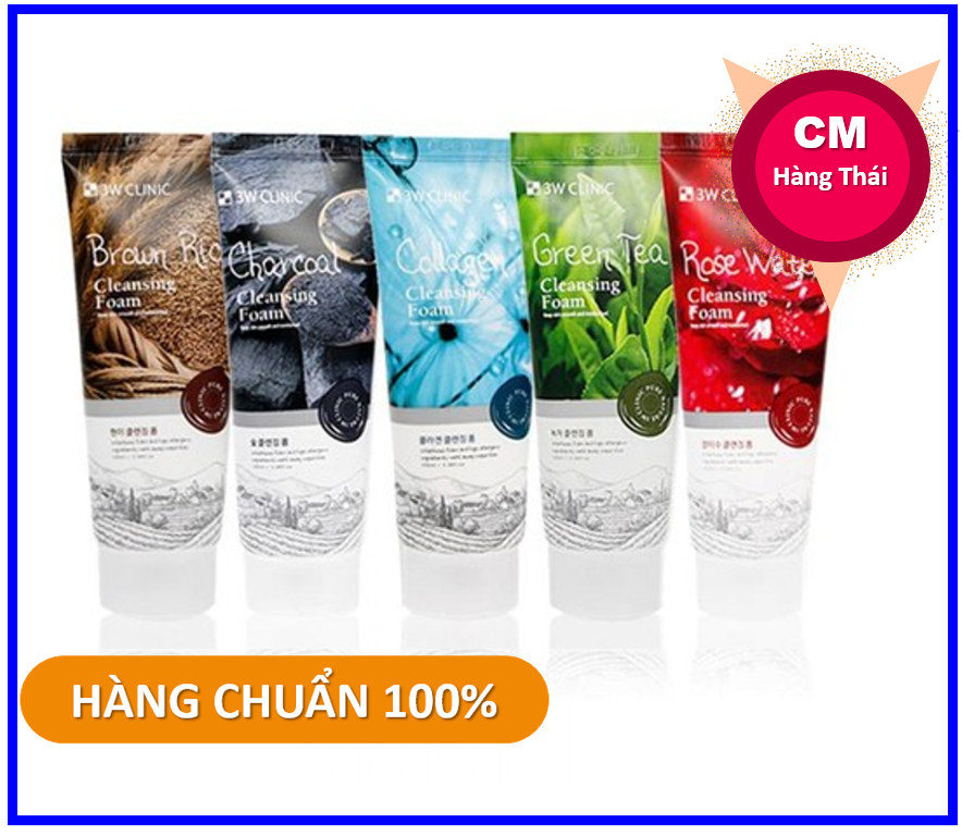 [HCM]Sữa rửa mặt 3W Clinic Cleansing Foam 100ml