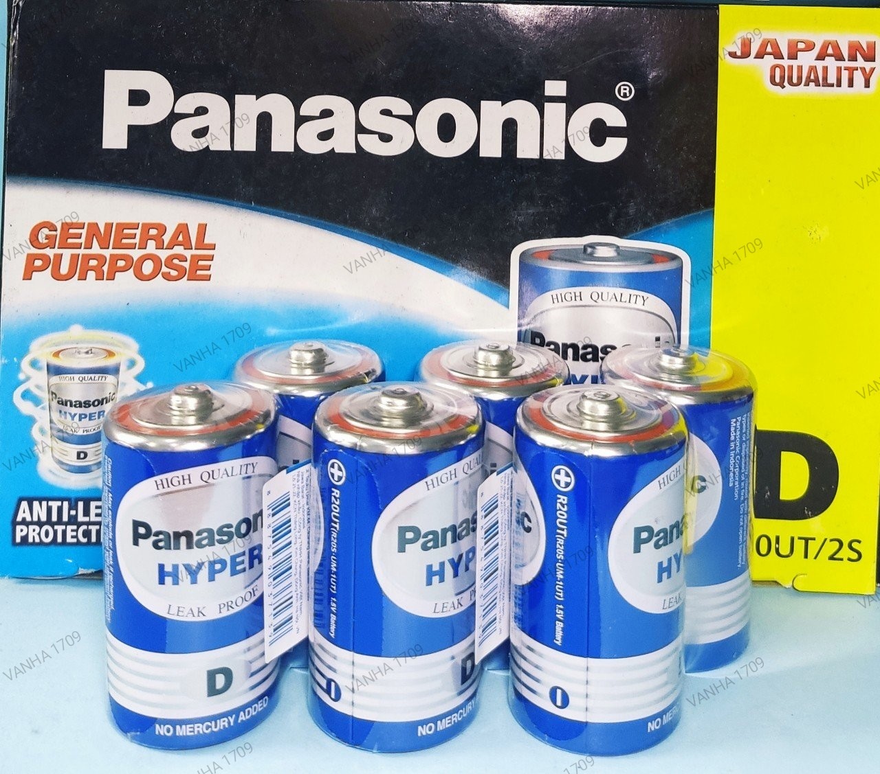 PANASONIC pin size D (cỡ đại) 1.5V