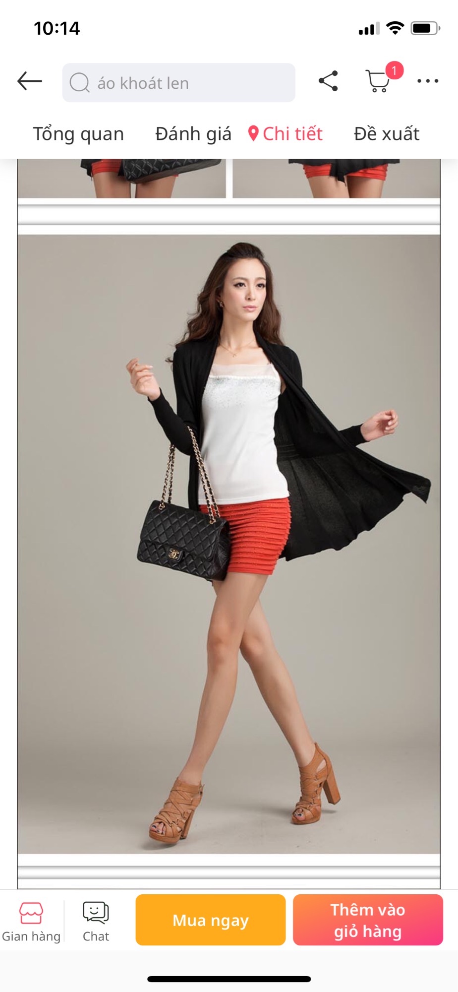 [HCM]Áo choàng xoè len dệt kim