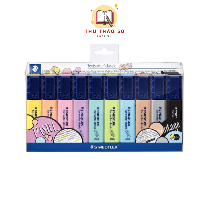 Dạ quang nhớ dòng Pastel Staedtler.