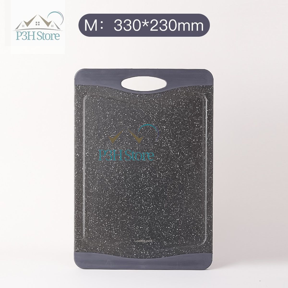 Thớt nhựa kháng khuẩn LocknLock Black Marble 3 size CKD006 CKD007 CKD008 - Màu đen