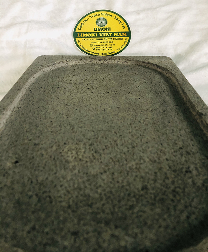 Đá Nướng Thịt Núi Lửa Hình Chữ Nhật 30x20x3cm