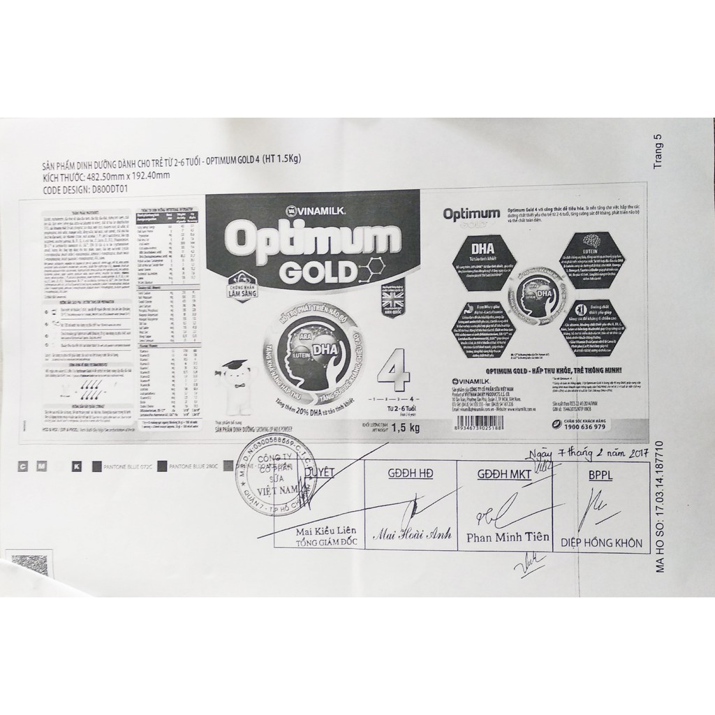 Sữa Bột Optimum Gold 4 1.5Kg