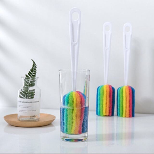 Cọ cầu vồng  cọ rửa bình sữa , cốc chén