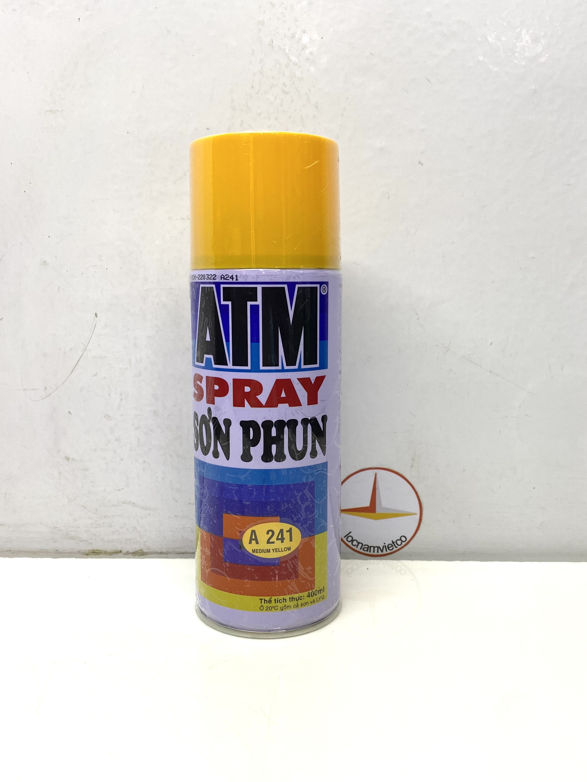 Sơn xịt ATM màu vàng nghệ A241